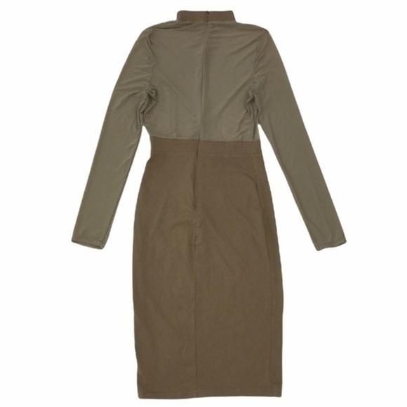 Long Sleeve Sheer Bodycon Dress - Picture 7 of 8